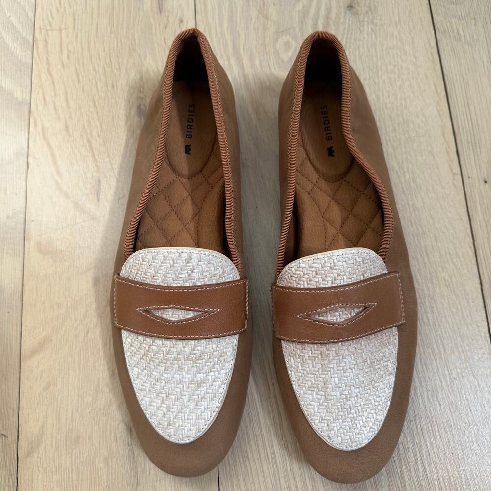 Birdies The Vesper Loafers Flats Women Size 7.5 US Shoes $165 Cappuccino Preppy